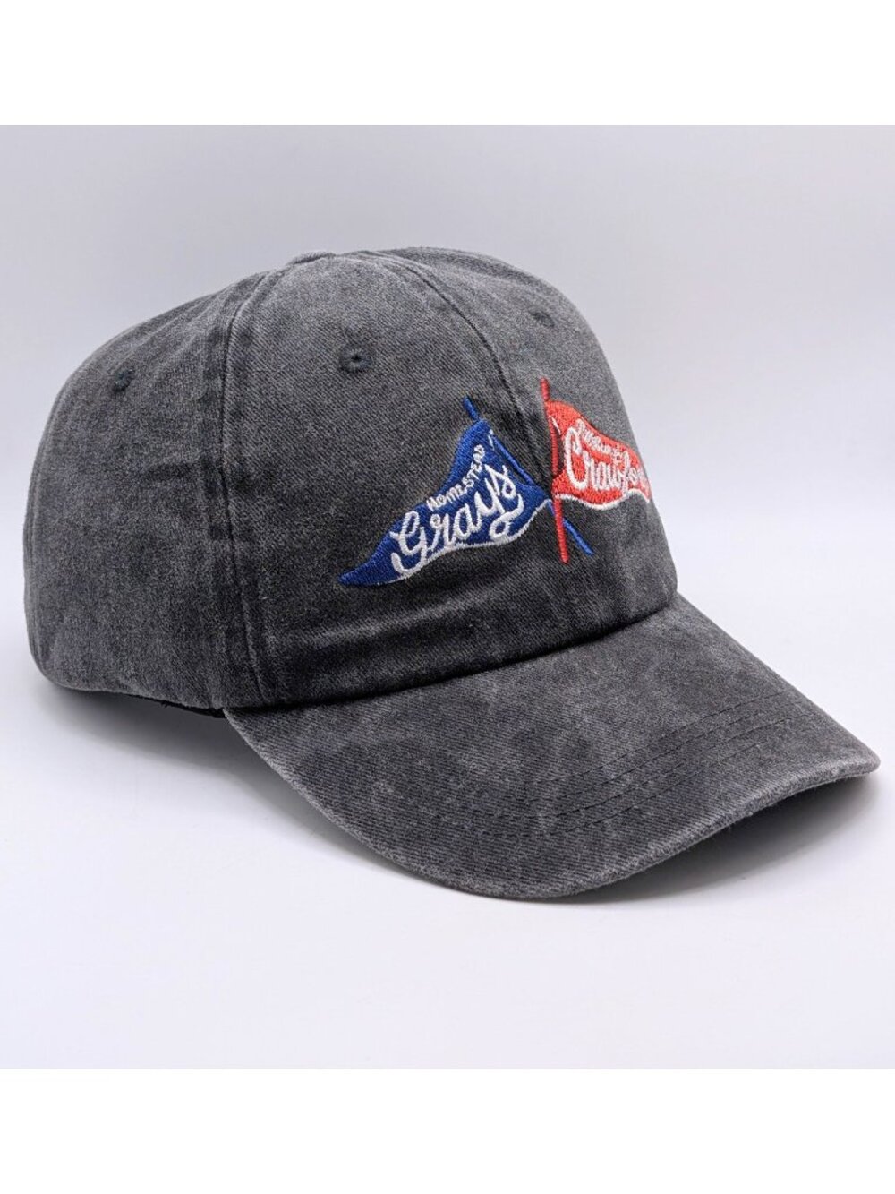 Homestead Grays Pittsburgh Crawfords Strap Back Hat Negro Leagues Gray Rivalry